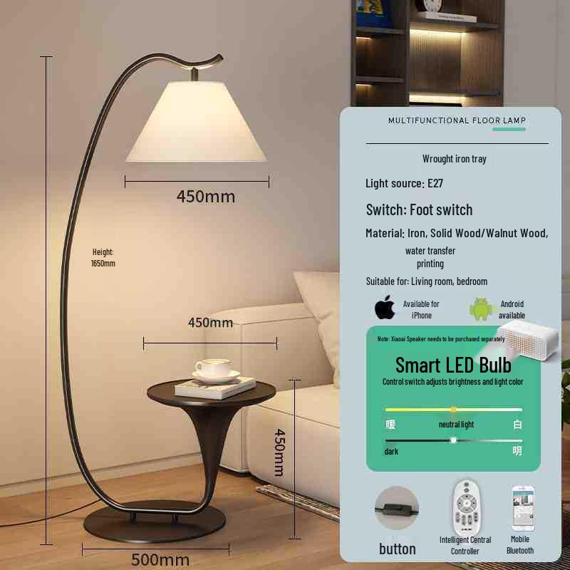 Vintage Glass Designer Floor Lamp: Perfect for Living Room, Bedroom, and Coffee Table Ambiance.