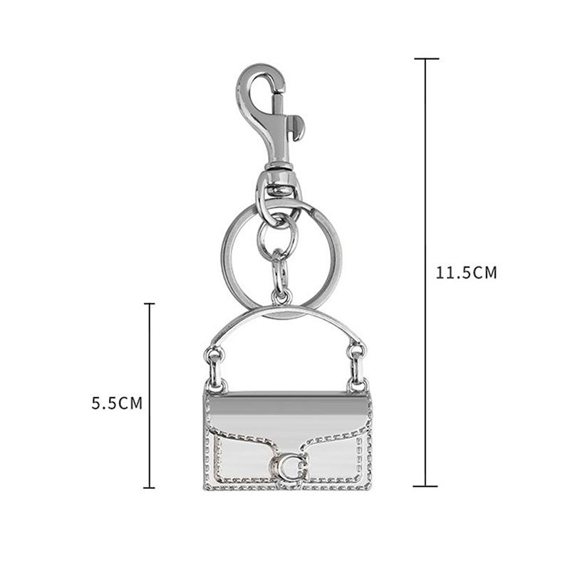 Модный изысканный мини-брелок в форме сумки, брелок для женщин, безделушка, металлический брелок, украшение для рюкзака, аксессуары, подарки