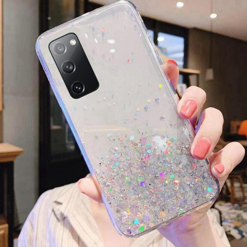Роскошный блестящий чехол для телефона Samsung A01 A21S A51 S20 FE A11 A31, задняя крышка для Galaxy S 20 A 11 31 21S 51, задние чехлы
