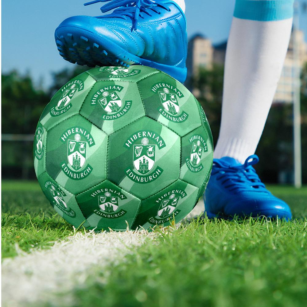 Hibernian FC Size 5 Standard Football Durable Training Match Soccer Ball for Adult Outdoor Sports