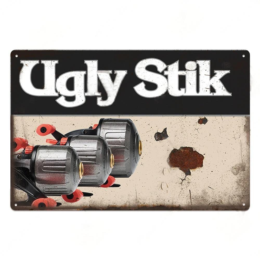 Fishing Gear Posters Vintage Metal Tin Signs Decor Retro Plaque Metal Plate Home Wall Art Room Decoration For