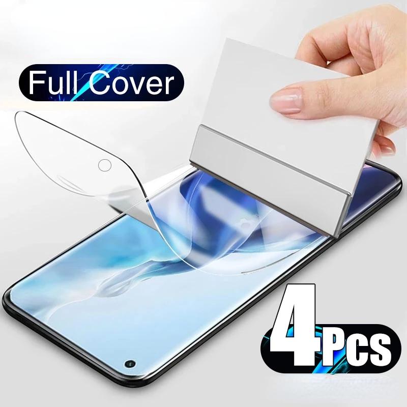4PCS Full Cover Hydrogel Film For Huawei P30 P20 P40 Lite P50 Pro Screen Protector For Huawei Mate 30 20 40 50 Pro Lite Film