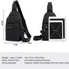 Shoulder Crossbody Chest Bag, Water Resistant Outdoor Crossbody,chest Bag,chest Pack With Headphone Port ( Black)-MXBC less