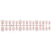 Spring-Summer French Manicure: 30-Piece Pearl Flower Wearable Nail Stickers