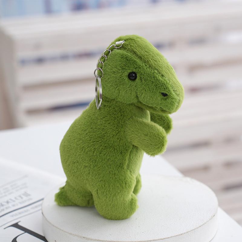Cute 2024 Dinosaur Plush Toy Keychain Soft Pp Cotton Bag And Car Ornament
