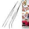 Stainless Steel Tweezer Tongs Precision Serrated Tips Food Tweezers Cooking Baking Repairing Sea Food BBQ Tweezers Kitchen Gadget