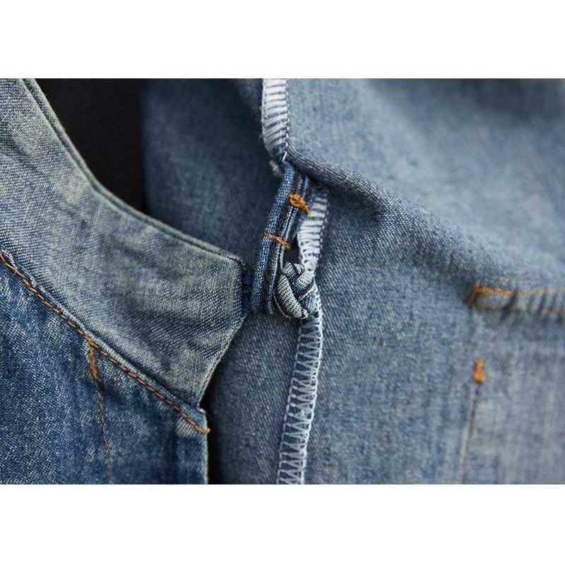 Летняя весна женская длинная одежда свободный пояс без рукавов джинсовые платья женские классические повседневные винтажные платья V-образный вырез юбка средней длины