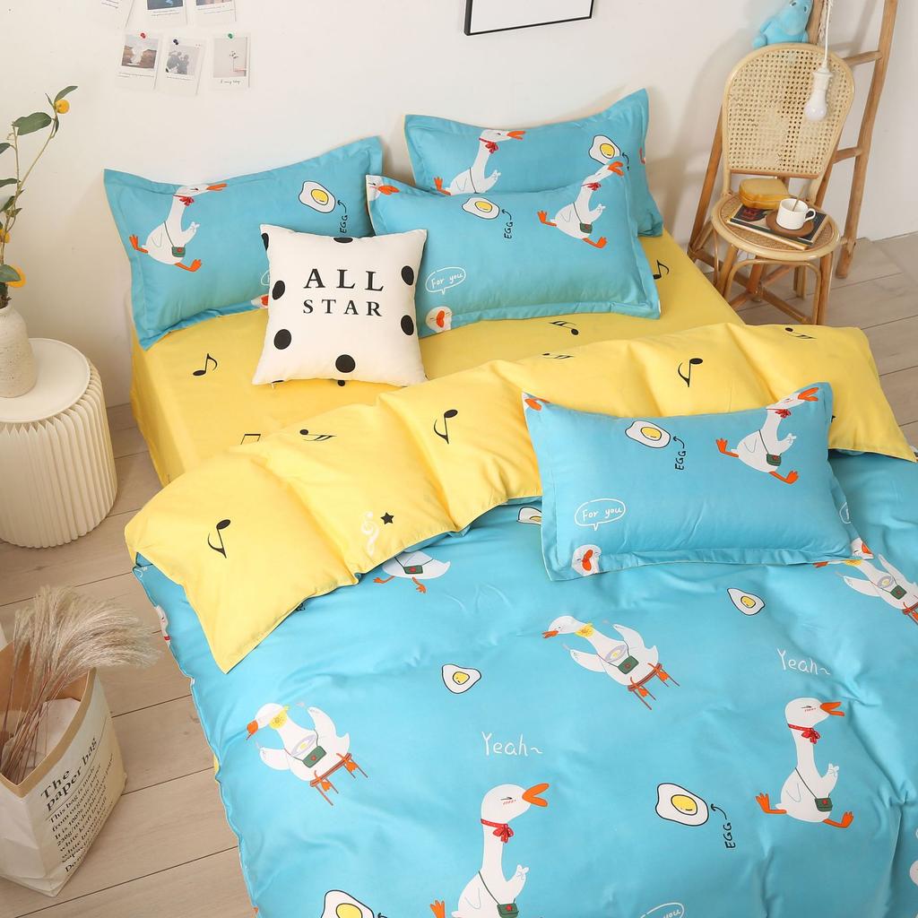 Маленький цветочный комплект из четырех предметов, пододеяльник, простыня, постельное белье, комплект из трех предметов для спальни