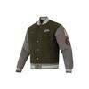 Varsity Baseball Jacket With Embroidered Logo Men Tops Green FV4026-325