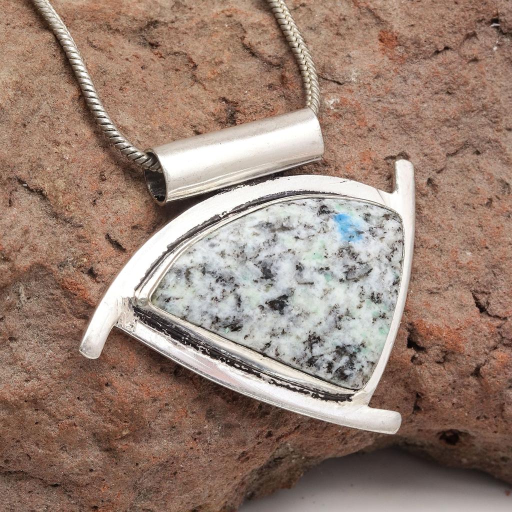 Ювелирные изделия из драгоценных камней яшмы, серебряное ожерелье ручной работы, этническая нить макраме