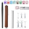 1/9Pcs Cat Eye Nail Magnet Wand Wooden Handle Magnetic Stick for Gel Nail Art Strong Magnet Cat Eye Effect Manicure Tool