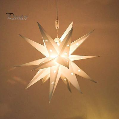 18-конечная звезда рождественские огни подвесные украшения мягкое свечение IP44 водонепроницаемый светодиодный светильник наружный/внутренний рождественский декор в виде звезды