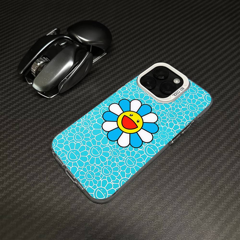 Чехол для телефона Art T-Takashi M-Murakami для iPhone 17 16 15 14 11 12 13 Pro Max Pro Plus Цветной Серебристый Чехол