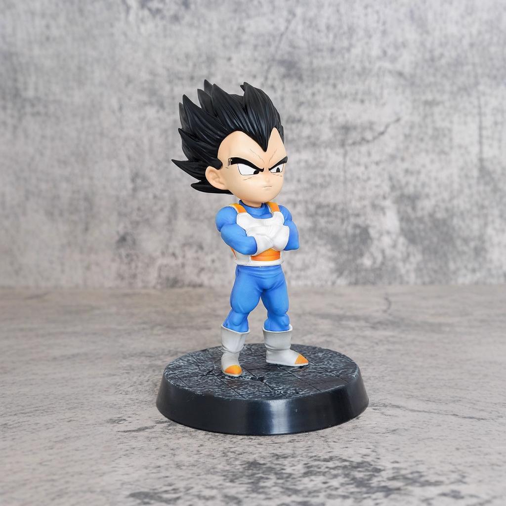 18 см Модель ГК Аниме Dragon Ball SHF Дайма Чиби Веджета Супер Сайян Фигурка Солдата ПВХ Коллекционная Статуэтка Фигурка Игрушка для Мальчиков Подарок Круглая Сенсорная