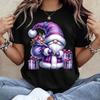 2026 New Christmas Gnome Graphic TShirt Short Sleeve Round Neck Casual Top Washable Holiday Party Tee For Unisex Gnome Gift