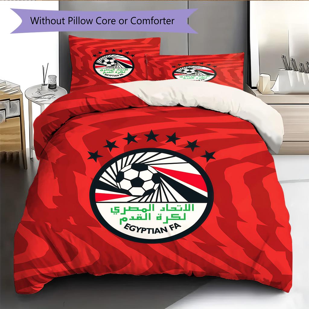 Egyptian FA Pattern Bedding Quilt Set Home Decoration Gift (1 * duvet cover + 2 * pillowcase without core)