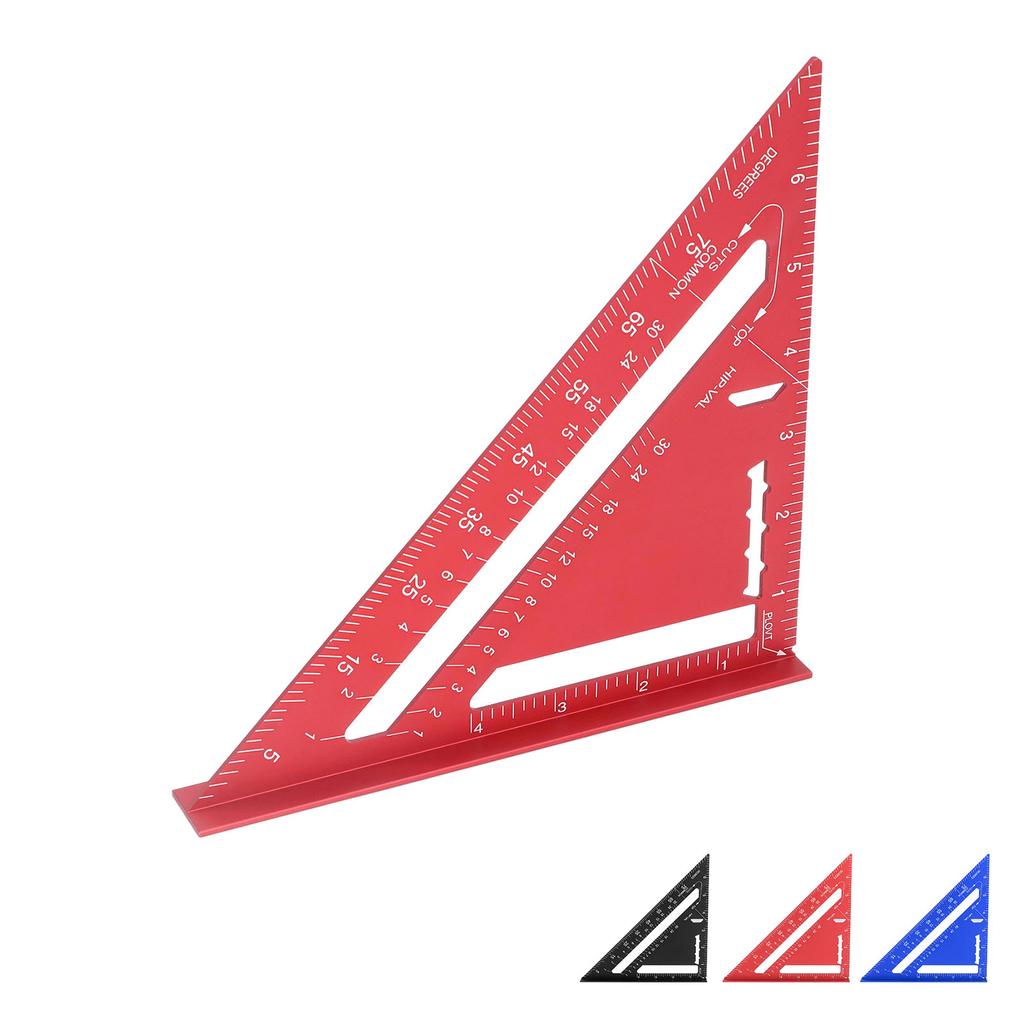 Carpenter Square 7in Woodworking Imperial Rafter Measuring Tool 90 45 Degree Metal Aluminum Alloy Tr