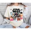 Летняя ретро футболка Disney Микки и друзья Звездные войны May The 4th Be with You Футболка Disney 100% Чистый хлопок Печатная футболка