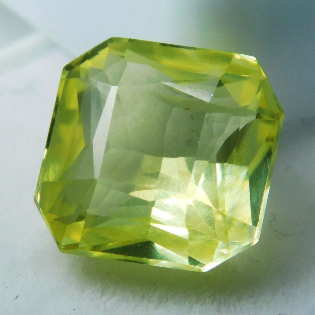 Natural Yellow Sapphire Loose Gemstone 8.10 ct Square Cut Use for Ring September Birthday Birthstone