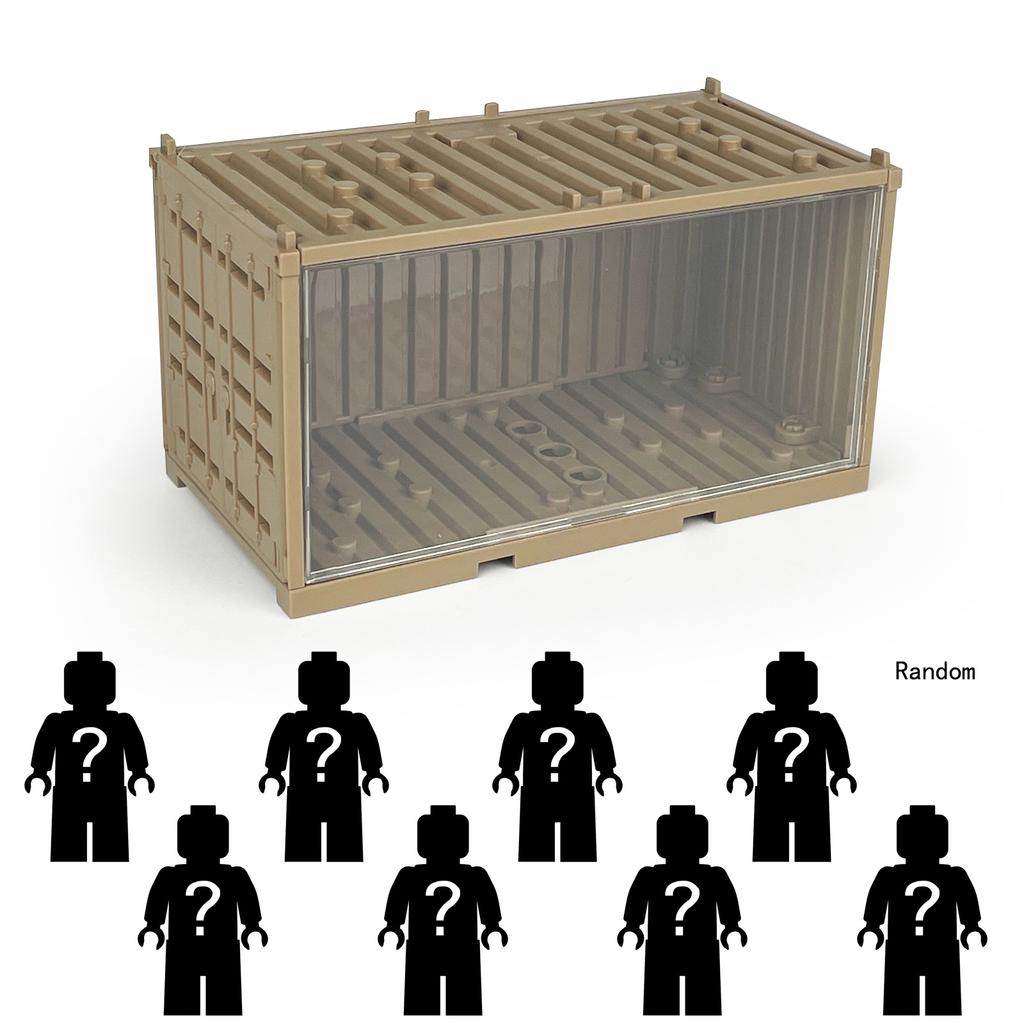 Контейнер Специальная полицейская фигурка Малый Детский Военный Кукольный Набор Детский Сборный Строительный Блок Игрушка Сянцзян