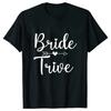 Women Team Bride Tshirt Arrow Love Heart Tops Bridal Wedding EngageUnisext Tshirt Friends Bachelorette Hen Party Tees EVJF T Shirt
