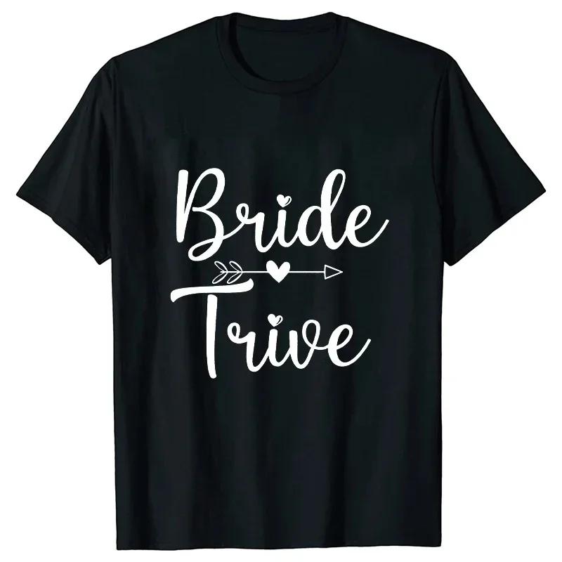 Women Team Bride Tshirt Arrow Love Heart Tops Bridal Wedding EngageUnisext Tshirt Friends Bachelorette Hen Party Tees EVJF T Shirt