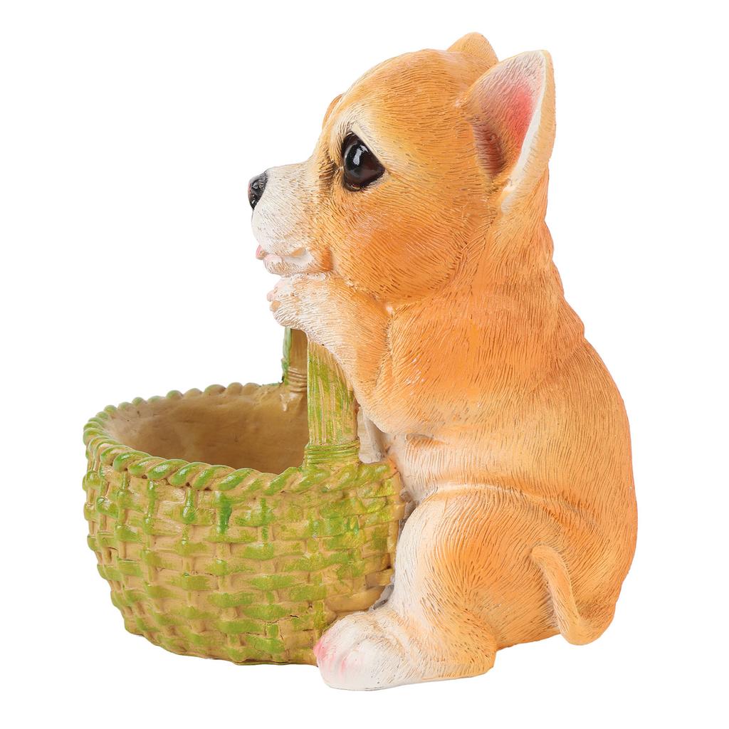 Puppy Key Storage Box Resin Desktop Dog Ornament for Entryways Living Rooms Home Decor Type B