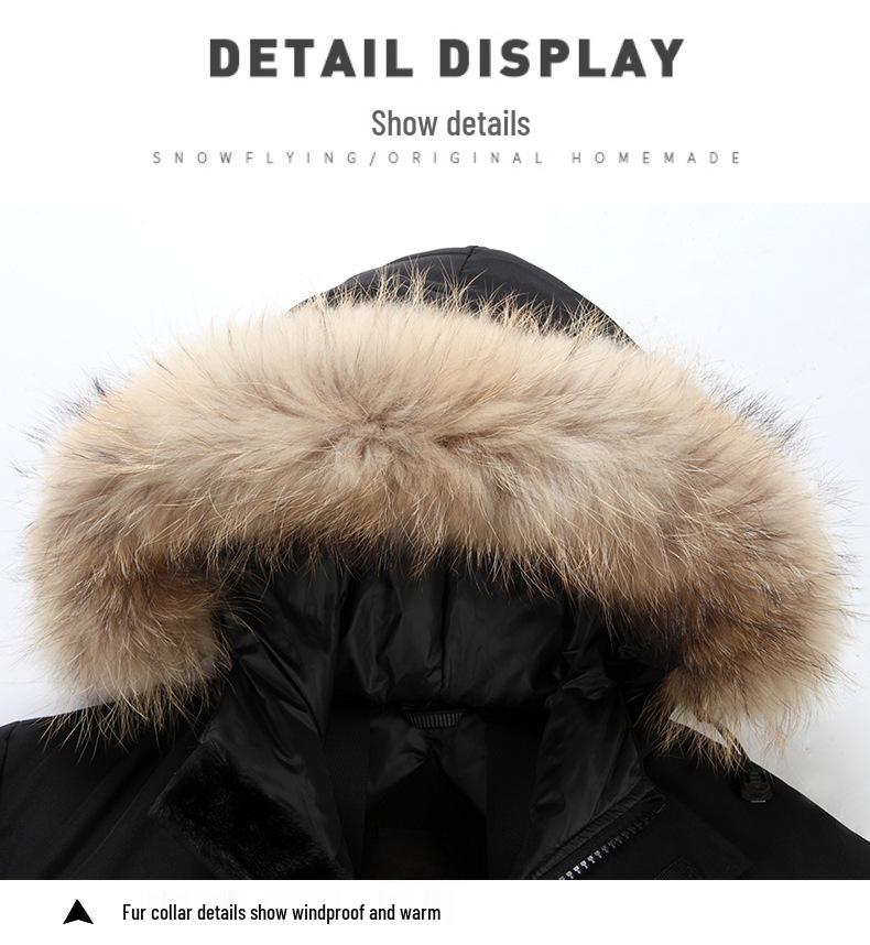 Зимняя экспедиционная парка с гусиным пухом - Утепленная большого размера рабочая одежда для мужчин и женщин
