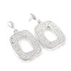 [H5486] - Silver 'Goddess' Earrings White