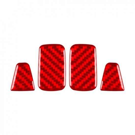 Carbon Fiber Rear Trunk Hooks Trim for Mercedes W206 C-class -2024