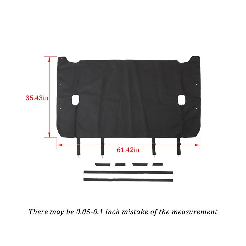 Изолирующая сетка для заднего багажника автомобиля, защитная сетка для Jeep Wrangler JL 2018, 4-дверная версия, внешние аксессуары