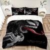 Venom'S Dark Power Print 3Pcs Bedding Setduvet Cover With 2 Bedropillowcase Home Birthday Gift