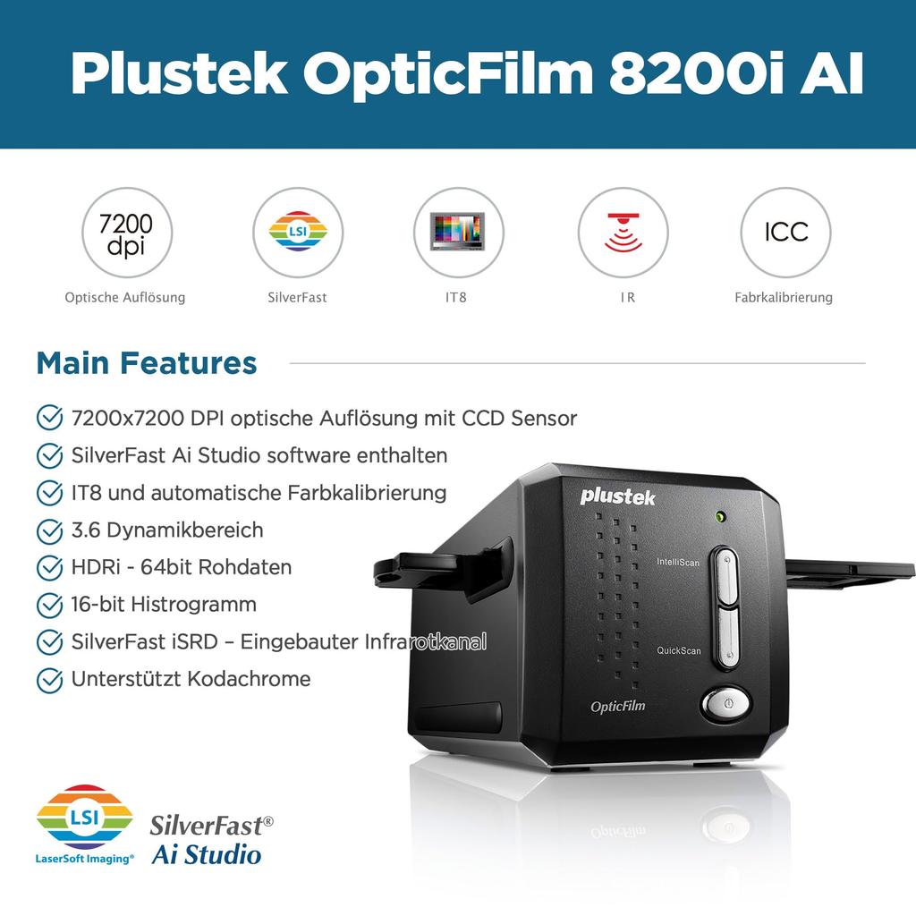 Plustek Сканер пленок OpticFilm 8200i Ai 365331