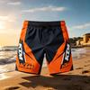 2026 Новые мужские плавки KTM Motorsport для Формулы 1, летние, быстросохнущие, пляжные, шорты для серфинга, повседневные спортивные, в гоночном стиле, с кулиской, плавки