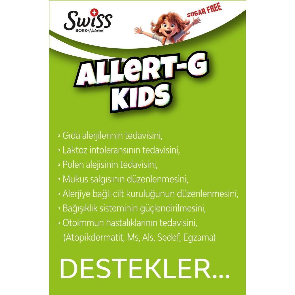 Allert-g Kids Children's Syrup 150 Ml Allergy Pollen And Food Allergy Supporting Syrup-allergy Syrup