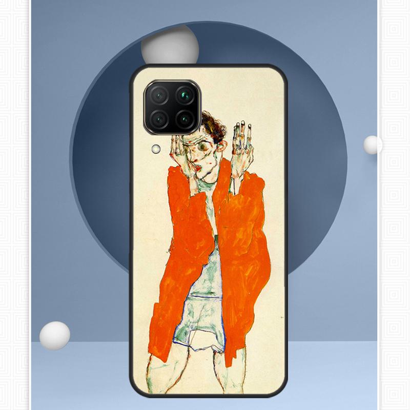 Чехол Egon Schiele для Huawei Nova 12i 12s 11i 8i Y91 Y60 Y70 Y72 Y90 Y61 9 10 SE P20 P40 Lite P30 P60 Pro
