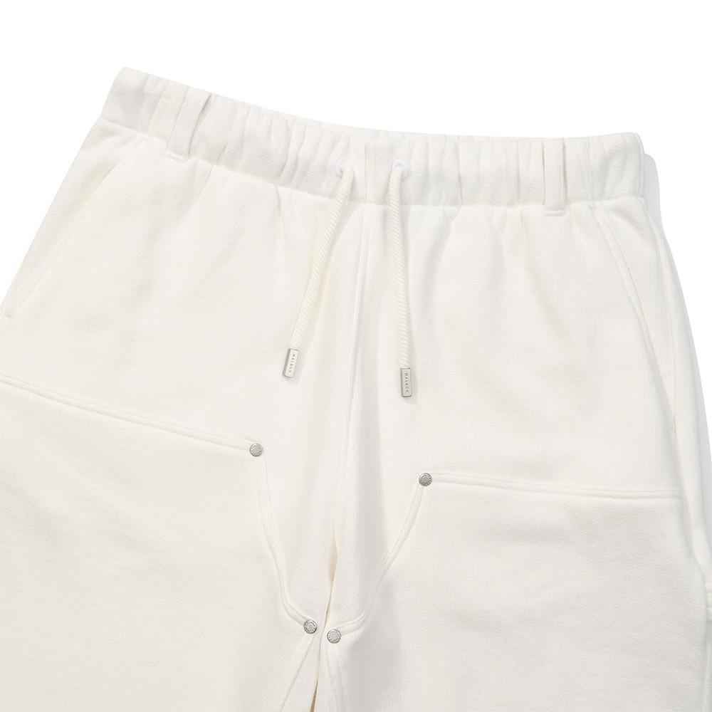 MALBON GOLF [Tour Divot] French Terry Sweatpants Ivory (Man)