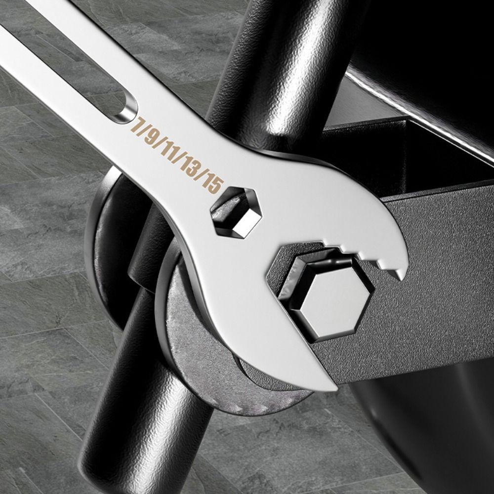 5pcs/set High Hardness Double-ended Wrench High Torque Wrench Set Open End Wrench  Home Disassembly