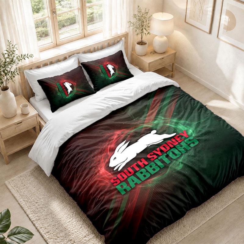 Bedding Set 1 Duvet Cover 2 Pillowcases South Sydney Rabbitohs Print Bedroom Home Decoration