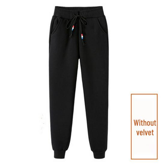 Northeast Women's Plus Size Thick Velvet Cuffed Sweatpants - Fashionable and Versatile for Autumn/Winter