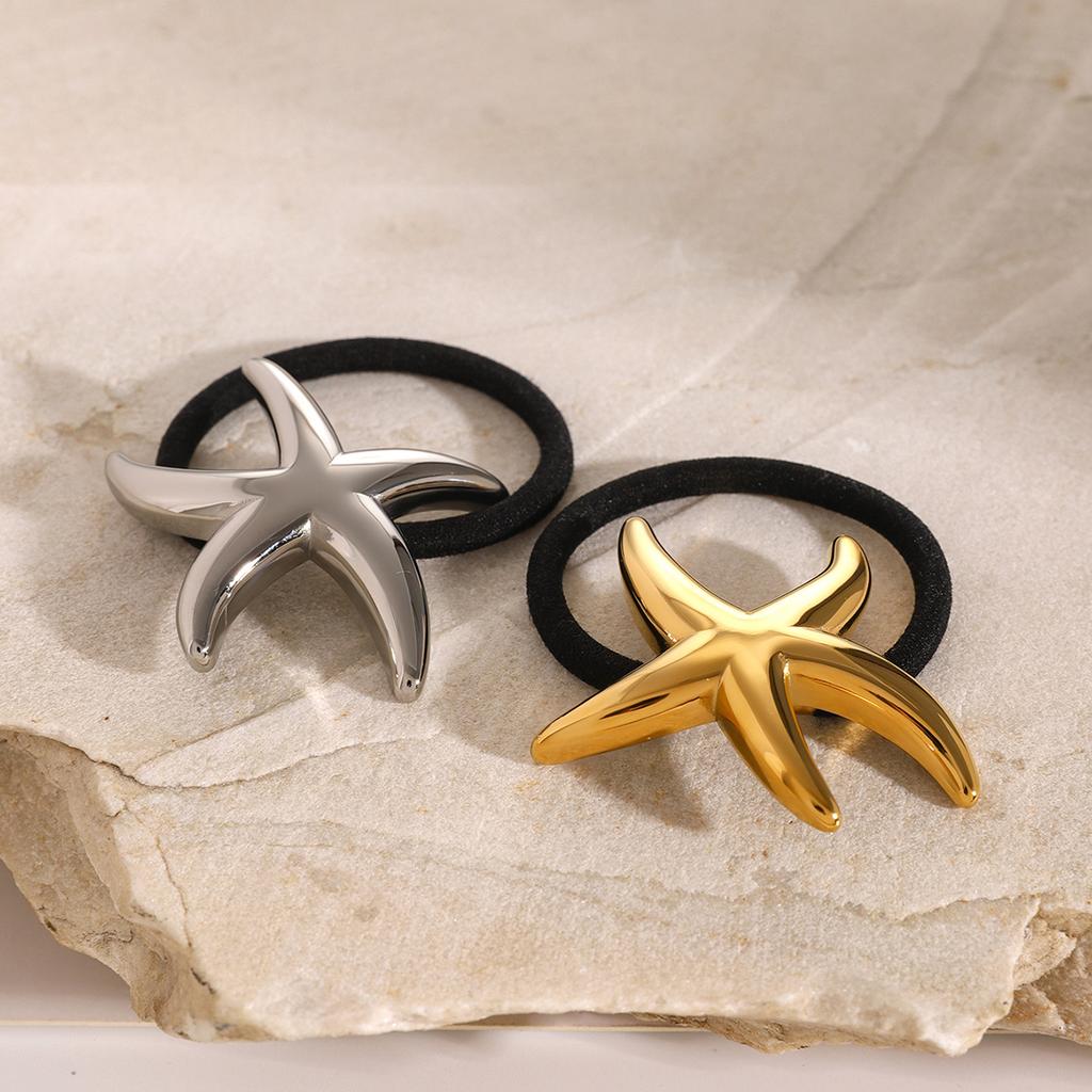Youthway Starfish Нержавеющая сталь Конский хвост Арка Пони Манжета Водонепроницаемые резинки для волос Повязка на голову Модные украшения для женщин