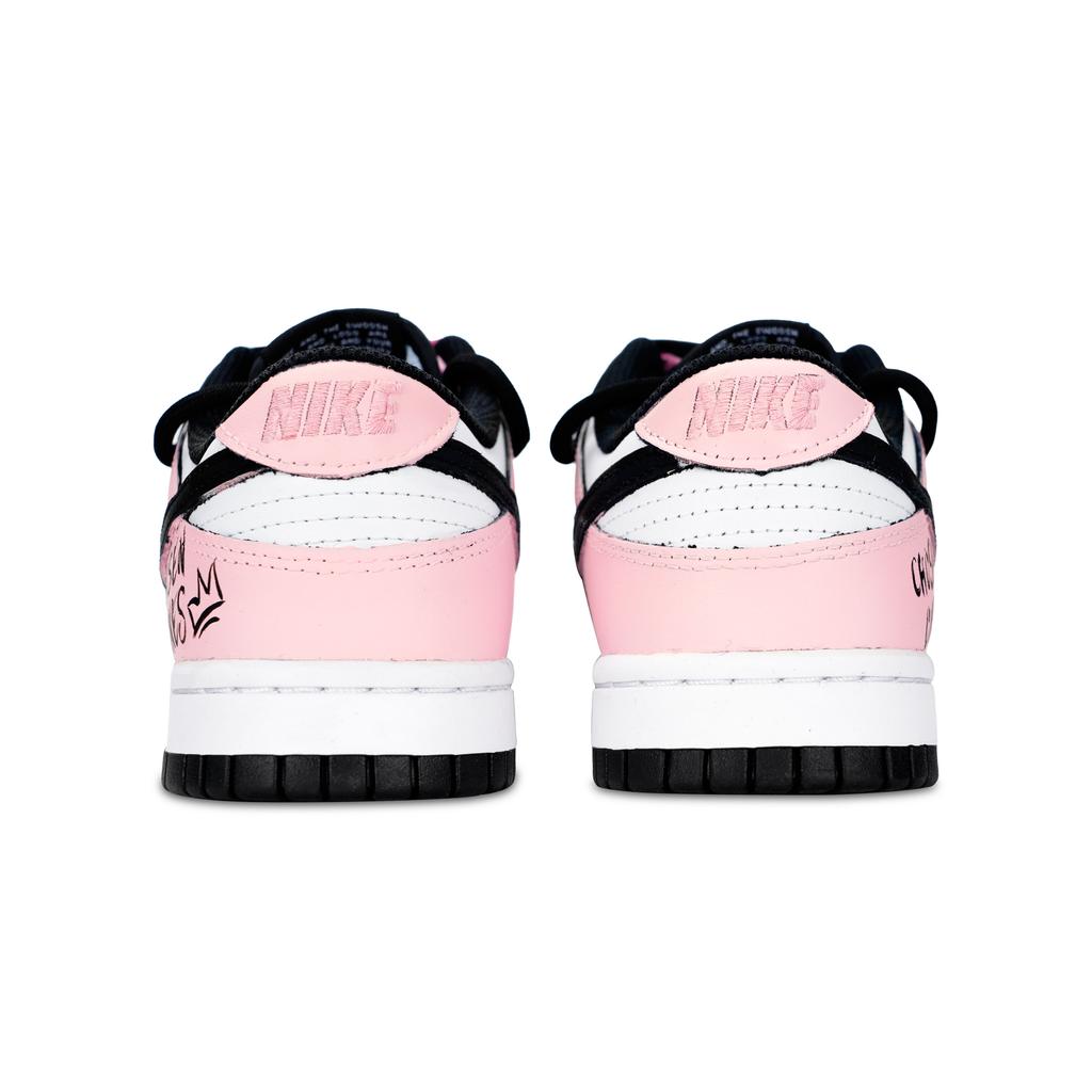 Nike Dunk Crown Of Pink Ink Lightweight And Breathable Low top Skateboard Shoes Unisex Black Pink DD1503-101(team883-)