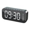 LED Mirror Screen Alarm Clock 5.0 Speaker Hand-free Call Watch Table Digital Clock Portable Wireless Bluetooth Table Decor