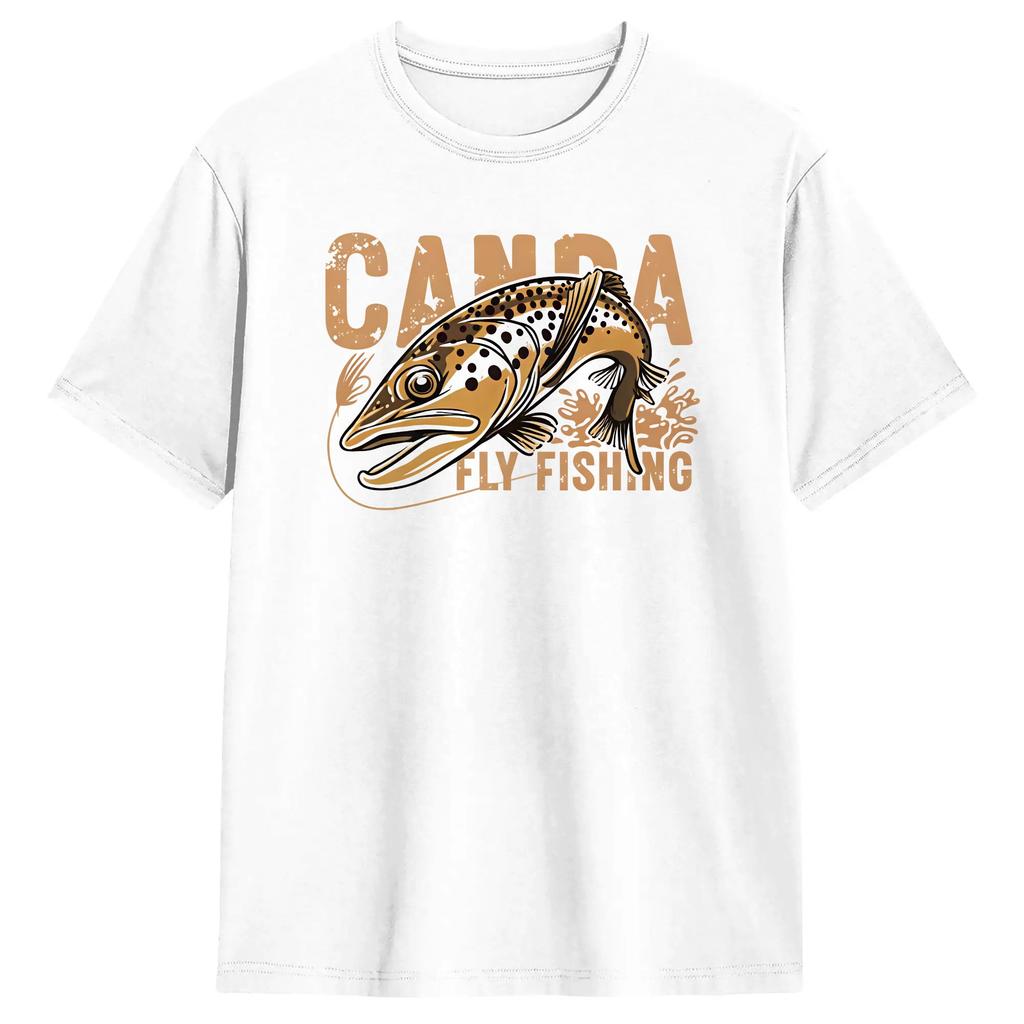 Fishing Tshirt Summer Its Fish Oclock Somewhere Cotton Tshirts For Mens Fashion Casual Short Sleeves Awesome Clothing