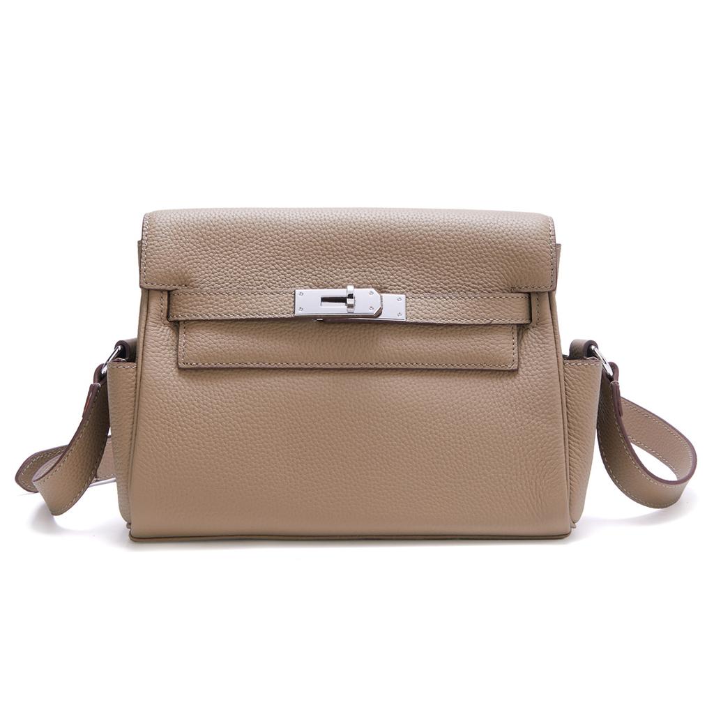 2025 New Togo Top Layer Cowhide Bag Stylish And Atmospheric Genuine Leather Mailman Bag Large Capacity Single Shoulder Diagonal Cross Bag