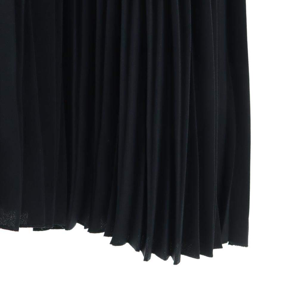 Green Label Relaxing Long Sleeve Pleated One Piece 38 Navy UNITED ARROWS Women Used