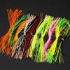 Artificial Lifelike Jig Bait Silicone Skirts Soft Fishing Lures Beard Windless Rubber Squid