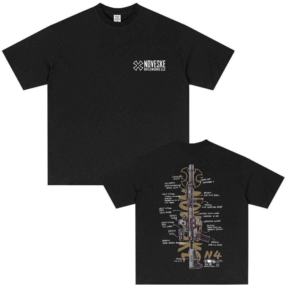 NOVESKE N4 Tactical Army Fan Club Outdoor Training Competition Tshirts Unisex Unisex Fashion Oversized T Shirt Male Vintage Tshirt