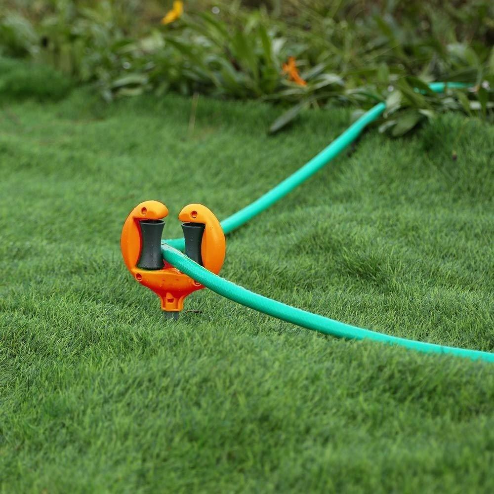 Durable Hose Guide Holder Roller Top Hose Guide Spike Practical Garden Hose Guide Lawn Watering