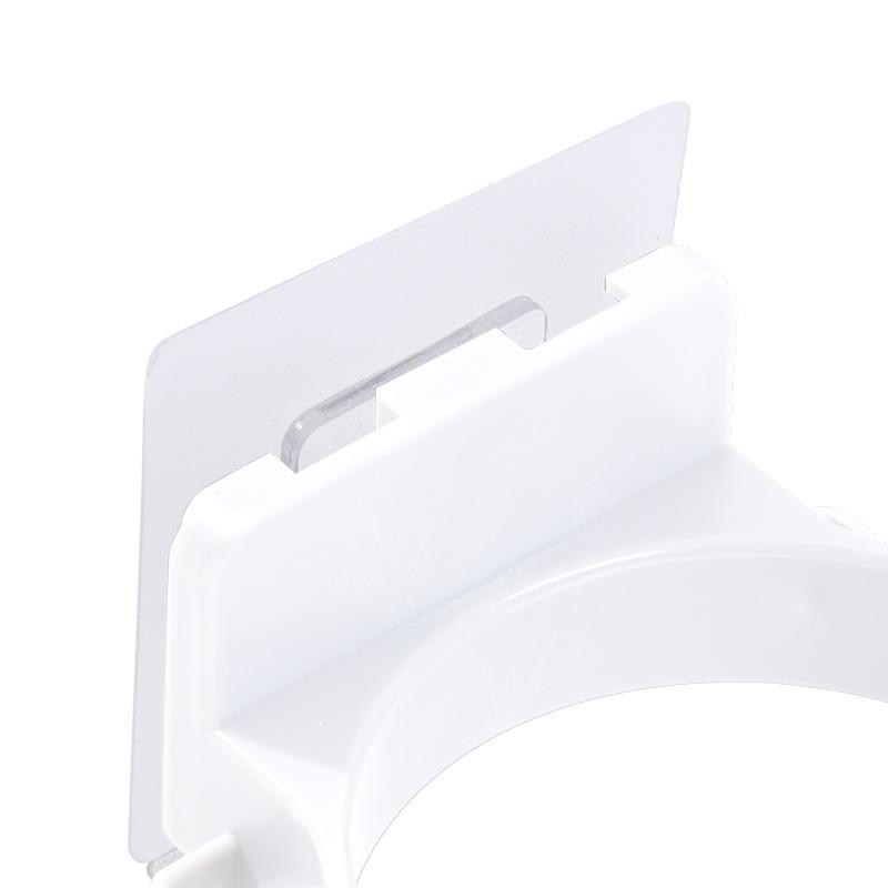 Bathroom Hair Dryer Holder Stand with Shelf Wall Mounted Organizer for Hair Dryer Styling Tools & Toiletries Space Saving Storage Rack